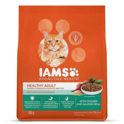 IAMS Healthy Cat Food Chicken And Salmon 400 Gm
