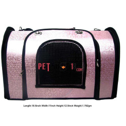 Printed Carry Bag Baby Pink For Pet